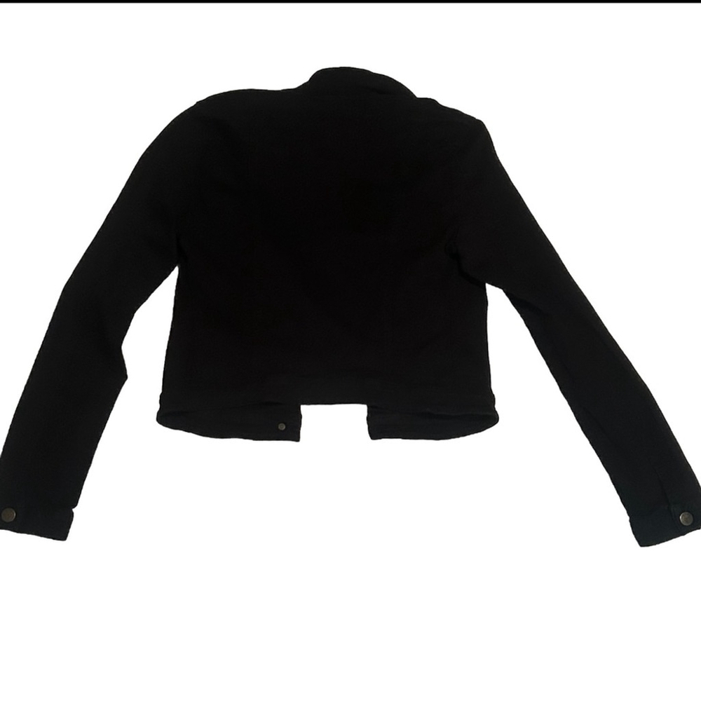 Women’s Guess Jeans Black Button Down Jean Jacket Size Small - Picture 5 of 7